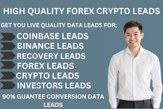 generate valid high quality forex crypto leads, active depositor lead, mlm leads
