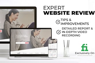 review your website or app and give feedback for improvement