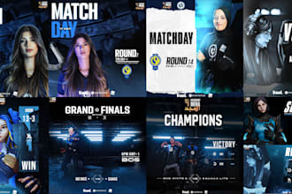 design professional banners flyers and posters for esports and gaming events