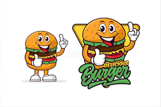 design cartoon food logo restaurant or bbq,fastfood business