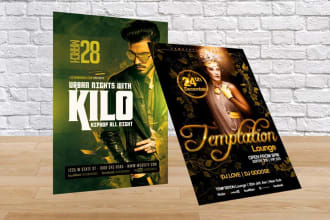 design any event and party flyer with in 12 hours