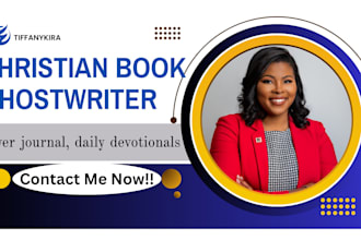christian ghostwrite daily devotional book writer ghost ebook prayer journal