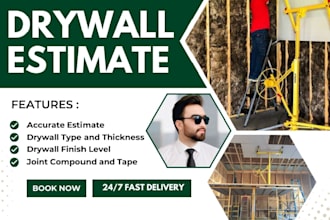 do accurate drywall estimate and material takeoff services