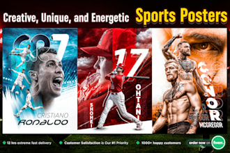 design a professional sports flyer or poster for you