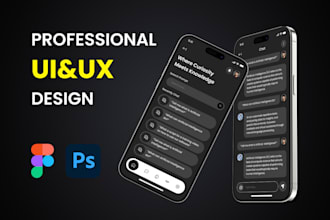 do mobile app UI UX design, wireframe figma design prototype