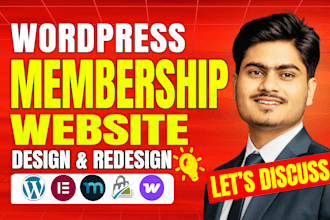 redesign or bug fix wordpress paid membership and subscription website