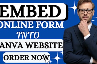 embed online form into your canva website