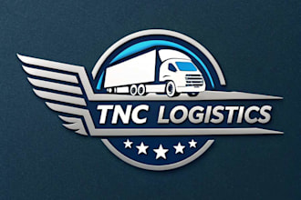 make modern, professional logistics logo for your company