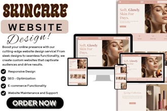 do skincare shopify store beauty shopify store skin care website in 24 hours