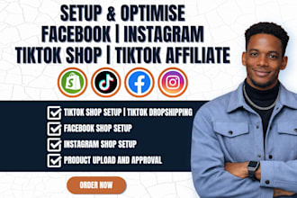 set up tik tok shop, tiktok shop ads, facebook shop, instagram shop, affiliate