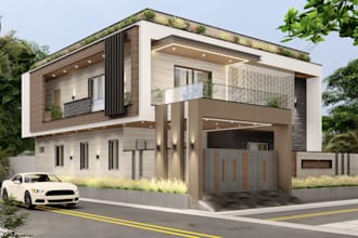do 3d modeling architecture, 3d rendering interior exterior design, 3d rendering