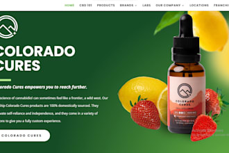 design cbd cannabis tobacco shopify website cigar vape cbd dropshipping store
