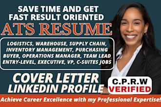 write logistics resume, project manager, warehouse, supply chain, purchasing CV