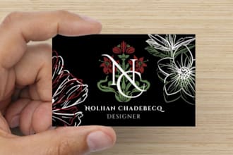 je vais concevoir votre carte de visite