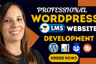 design, develop, build custom wordpress lms websites with learndash or tutor lms
