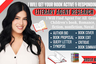 get active literary agent for your novel, movie script, fiction or nonfiction
