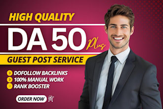 write high da guest post backlinks by quality guest posting SEO service