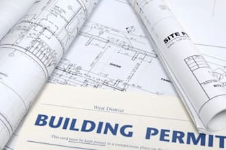 draw and revise building floor plans for permit drawing
