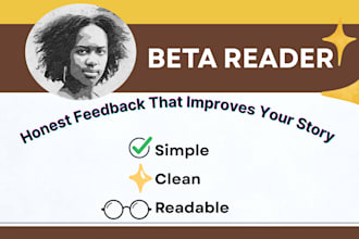 beta read your book or poetry