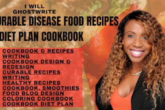 do recipe writing, cookbook writing, blog design, recipe writer for amazon kdp
