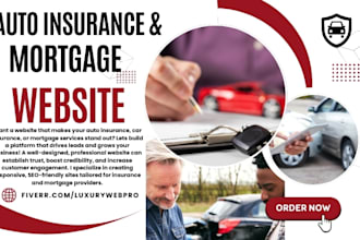 design auto finance website car insurance  mortgage website auto finance leads
