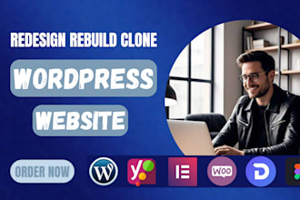 design redesign transfer create responsive wordpress website development