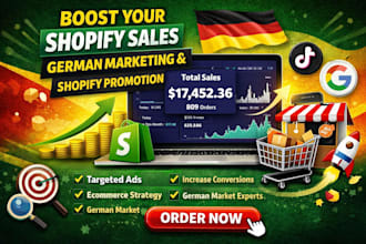 boost shopify sales with german ecommerce marketing, targeted shopify promotion