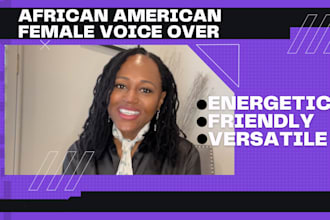 record an african american female voiceover