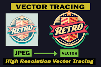vector tracing logo cleanup and image to vector conversion