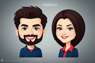 design caricature, mascot logo, cartoon character, portrait