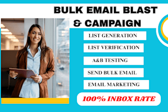 send targeted cold email blast bulk email campaign send mass email outreach
