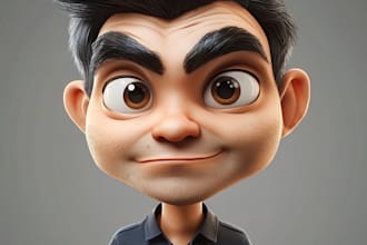 create bighead cartoon caricature from your photo