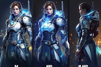draw sci fi, star wars, mecha, sprite character design
