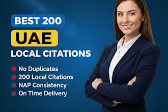 do 200  best uae local citations and local SEO