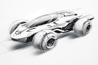 create a spaceship, a sci fi vehicle, or a piece of sci fi art