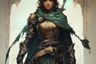 make a dnd character art and dnd character art