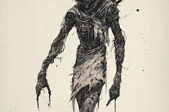 do a fantasy horror character art for you