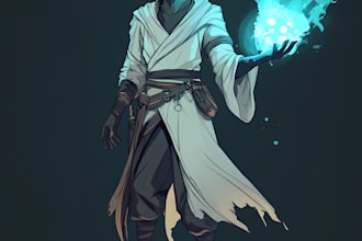 do dnd character art and dnd character art in unique style