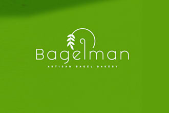 design cool established bagel bakery logo