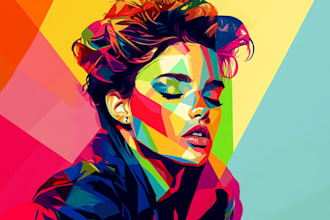 draw an awesome wpap pop art portrait style