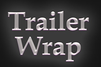 create professional box trailer, long trailer, camper or caravan wrap