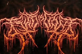 death metal logo, metalcore,deathcore, for band, brands, clothing