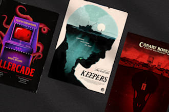 create a modern unique minimal professional movie poster