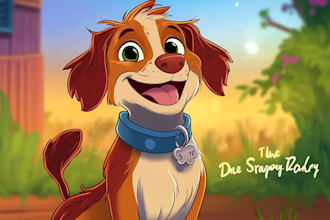 draw lovely disney cartoon pet portrait
