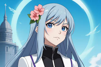 draw any anime, cartoon, game avatar portrait