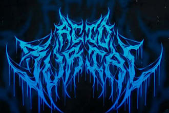 draw and design metal, death metal, slamming and brutal logo for you