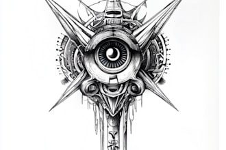 create a profesional tribal tattoo design