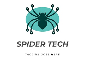 design modern spider logo