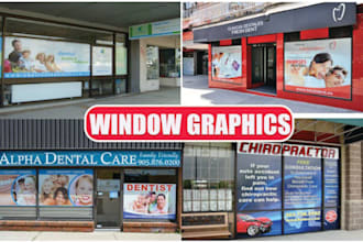 create eye catching shop front or storefront window graphics vinyl stickers
