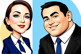 create political cartoon and cartoon caricature for you